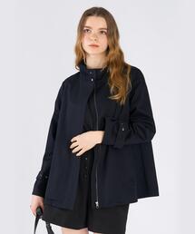 To b. by agnes b.（トゥービーバイアニエスベー）の「コットン スタンドカラー ジップアップ ショートコート（その他アウター）」