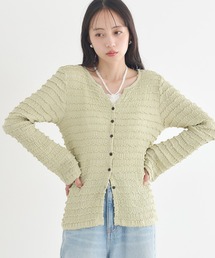earth music&ecology | 【2026SS/先行予約】シャーリングカットカーディガン(カーディガン/ボレロ)
