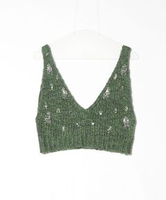 sov ソブ アメリカンスリーブシャツニット サイズ:38 ビジュー釦/定価3.7万 24SS   カーキ レディース / 240001151804 Sov. - sov ソブ アメリカンスリーブシャツニット サイズ:38 ビジュー