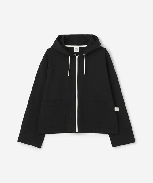 ORCIVAL（オーシバル）の「ORCIVAL | コットン ロングスリーブ フードジャケット WOMEN（その他トップス・レディース・ブラック/ライトグレー・1）」の2枚目の写真