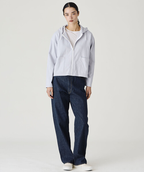 ORCIVAL（オーシバル）の「ORCIVAL | コットン ロングスリーブ フードジャケット WOMEN（その他トップス・レディース・ブラック/ライトグレー・1）」の12枚目の写真