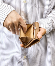 SLOW（スロウ）の「SLOW スロウ / goat-clasp mini wallet- JULLIEN社マドラスゴートレザーミニウォレット がま口 小さい財布 / 333S145S（財布）」