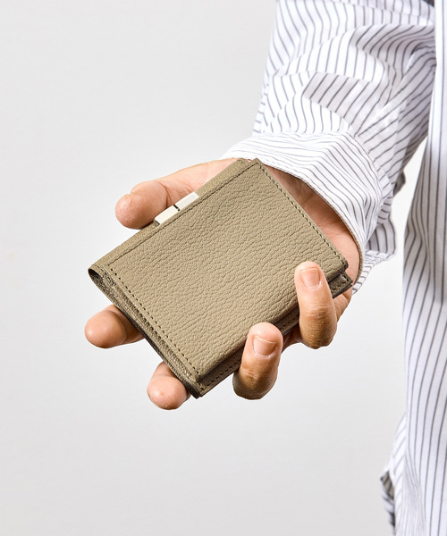 SLOW スロウ / goat-clasp mini wallet- JULLIEN社マドラスゴート