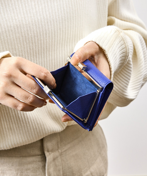 SLOW スロウ / goat-clasp mini wallet- JULLIEN社マドラスゴート