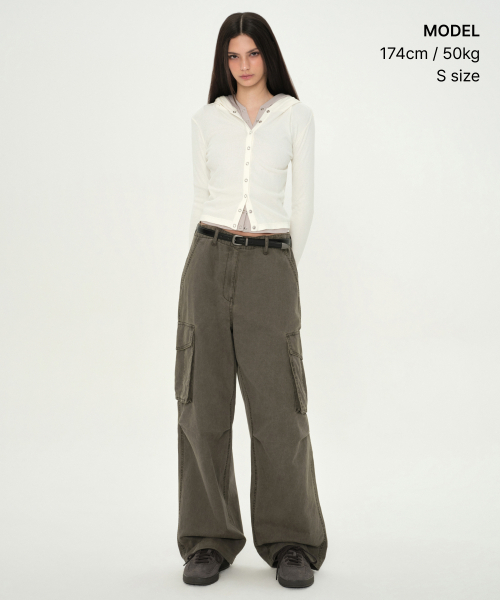 MUSINSA STANDARD WOMAN（ムシンサスタンダードウーマン）の「ウィメンズリブスリムフードパーカージャージーカーディガン[アイボリー]（カーディガン/ボレロ・レディース・その他・SMALL/MEDIUM/LARGE/X-SMALL）」の2枚目の写真