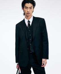 TNGT（ティーエヌジーティー）の「Classic Wool Suit Jacket (Black) TNJA6E101BK（テーラードジャケット）」
