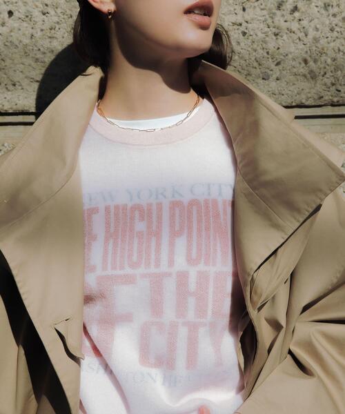 URBAN RESEARCH（アーバンリサーチ）の「リネン混スポンディッシュニット（ニット/セーター・レディース・アイボリー/ピンク/グレー・FREE）」の15枚目の写真