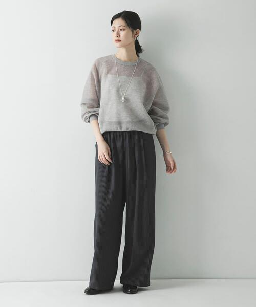 URBAN RESEARCH（アーバンリサーチ）の「リネン混スポンディッシュニット（ニット/セーター・レディース・アイボリー/ピンク/グレー・FREE）」の11枚目の写真