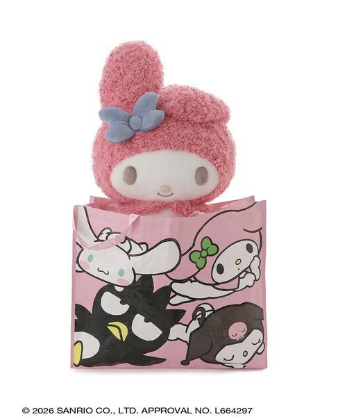 sanrio house(サンリオハウス)の「sanrio house ショッピングバッグL(エコバッグ/サブバッグ・レディース・ピンク/ライトブルー・F)」の8枚目の写真