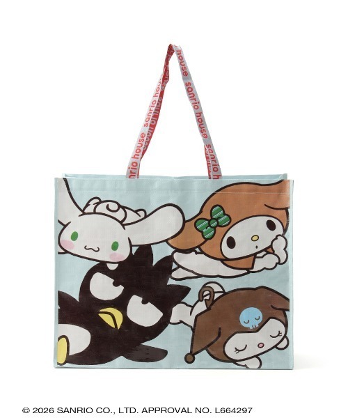 sanrio house(サンリオハウス)の「sanrio house ショッピングバッグL(エコバッグ/サブバッグ・レディース・ピンク/ライトブルー・F)」の9枚目の写真