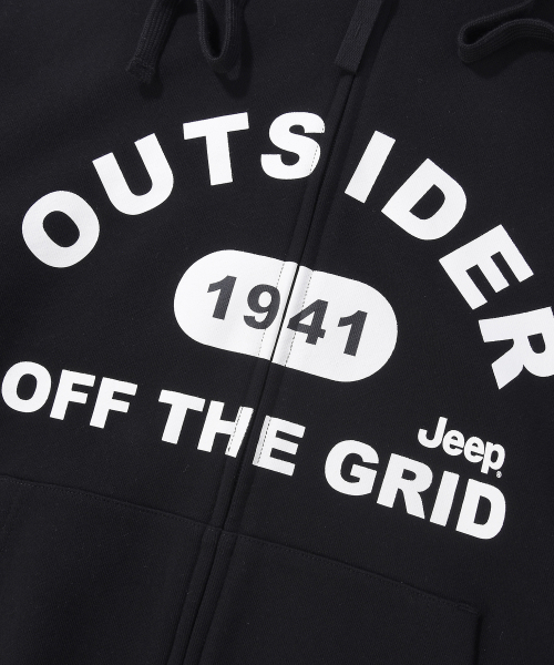 JEEP(ジープ)の「OUTSIDER 2WAY オーバーサイズ フードパーカー (JR5TZU076BK)(パーカー・レディース・その他・SMALL/MEDIUM/LARGE/X-LARGE/2XL)」の3枚目の写真
