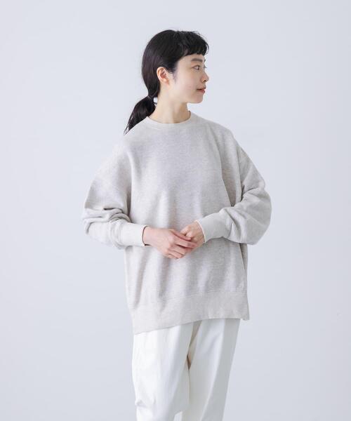 かぐれ（カグレ）の「『2サイズ展開』コットンリヨセルスウェットプルオーバー（スウェット・レディース・グレー/ライトグレー・0/1）」の14枚目の写真