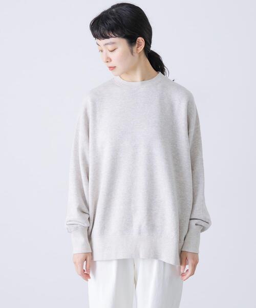 かぐれ（カグレ）の「『2サイズ展開』コットンリヨセルスウェットプルオーバー（スウェット・レディース・グレー/ライトグレー・0/1）」の17枚目の写真