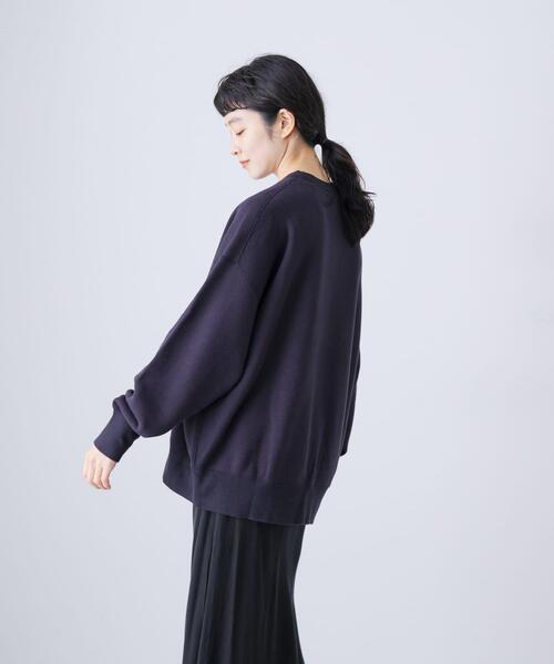 かぐれ（カグレ）の「『2サイズ展開』コットンリヨセルスウェットプルオーバー（スウェット・レディース・グレー/ライトグレー・0/1）」の3枚目の写真