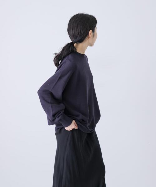 かぐれ（カグレ）の「『2サイズ展開』コットンリヨセルスウェットプルオーバー（スウェット・レディース・グレー/ライトグレー・0/1）」の4枚目の写真