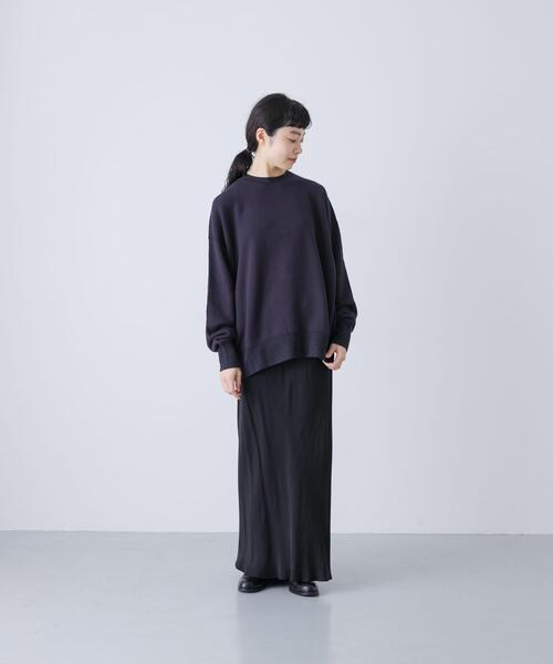 かぐれ（カグレ）の「『2サイズ展開』コットンリヨセルスウェットプルオーバー（スウェット・レディース・グレー/ライトグレー・0/1）」の6枚目の写真