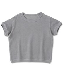 無印良品（ムジルシリョウヒン）の「ベビー　あたまするっとワッフル編みクルーネック半袖Ｔシャツ（Tシャツ/カットソー）」