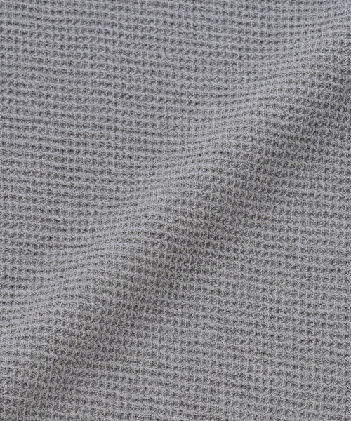 無印良品（ムジルシリョウヒン）の「ベビー　あたまするっとワッフル編みクルーネック半袖Ｔシャツ（Tシャツ/カットソー・キッズ・ピンク系/キナリ/イエロー/カーキ系/ブルー系/グレー系・80/90/100）」の12枚目の写真