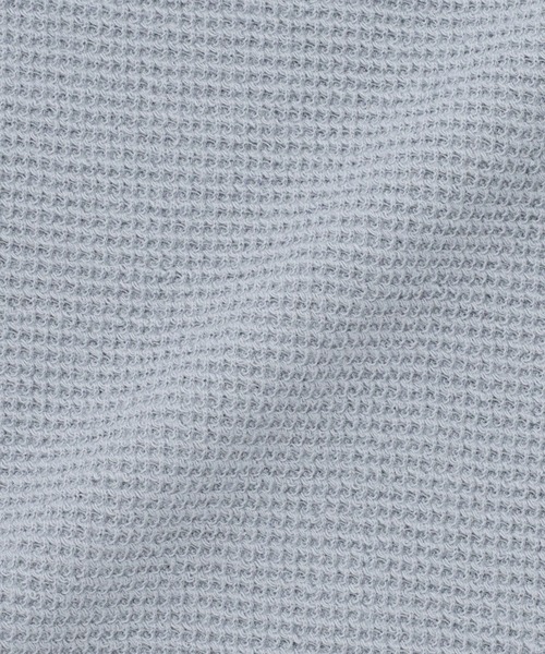無印良品（ムジルシリョウヒン）の「ベビー　あたまするっとワッフル編みクルーネック半袖Ｔシャツ（Tシャツ/カットソー・キッズ・ピンク系/キナリ/イエロー/カーキ系/ブルー系/グレー系・80/90/100）」の18枚目の写真