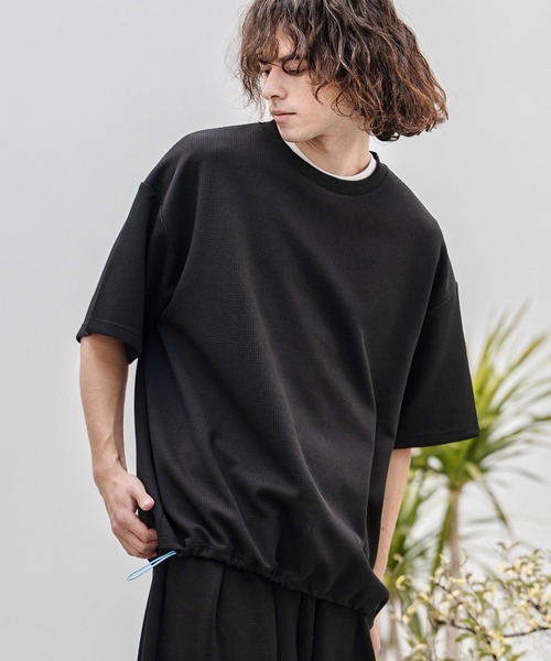CAMBIO(カンビオ)の「mt10319- カラースピンドルサーマルカットソー(Tシャツ/カットソー・メンズ・ホワイト/グレイッシュベージュ/ブラック・M/L/XL)」の20枚目の写真