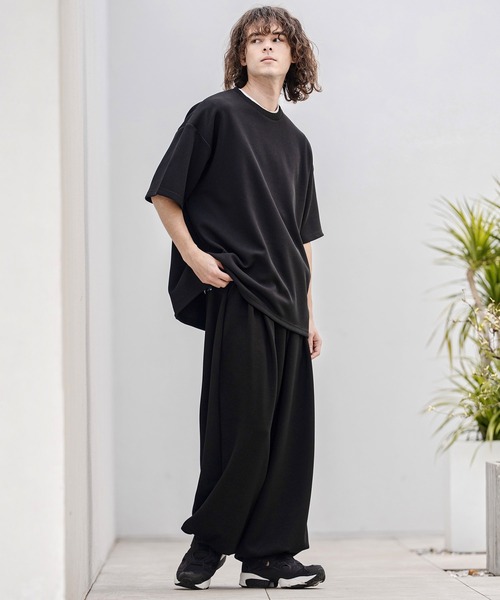 CAMBIO(カンビオ)の「mt10319- カラースピンドルサーマルカットソー(Tシャツ/カットソー・メンズ・ホワイト/グレイッシュベージュ/ブラック・M/L/XL)」の21枚目の写真