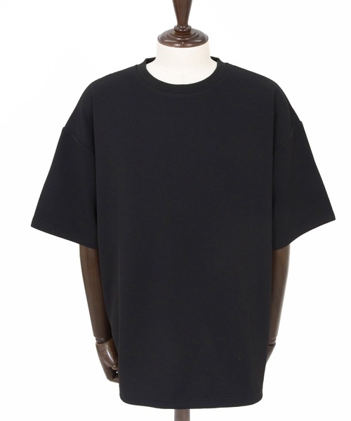 CAMBIO(カンビオ)の「mt10319- カラースピンドルサーマルカットソー(Tシャツ/カットソー・メンズ・ホワイト/グレイッシュベージュ/ブラック・M/L/XL)」の7枚目の写真