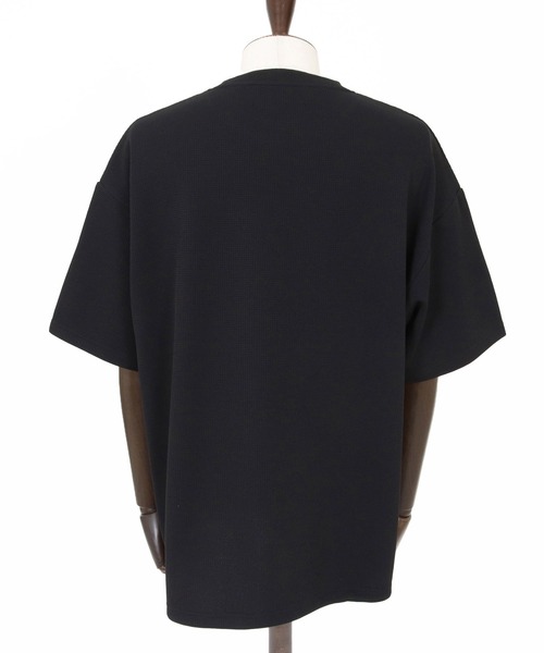 CAMBIO(カンビオ)の「mt10319- カラースピンドルサーマルカットソー(Tシャツ/カットソー・メンズ・ホワイト/グレイッシュベージュ/ブラック・M/L/XL)」の8枚目の写真