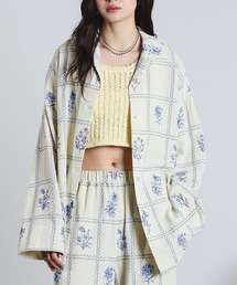 ROSE BUD | (mag.by c)EMBROIDERY L/S SHIRT(パーカー)