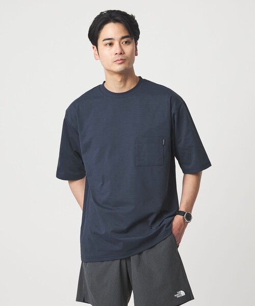 THE NORTH FACE(ザノースフェイス)の「<THE NORTH FACE>ショートスリーブ エアリー ポケット Tシャツ(Tシャツ/カットソー・メンズ・ブラック/ベージュ/オフホワイト/ネイビー・S/L/M/XL)」の7枚目の写真