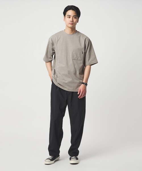 THE NORTH FACE(ザノースフェイス)の「<THE NORTH FACE>ショートスリーブ エアリー ポケット Tシャツ(Tシャツ/カットソー・メンズ・ブラック/ベージュ/オフホワイト/ネイビー・S/L/M/XL)」の11枚目の写真
