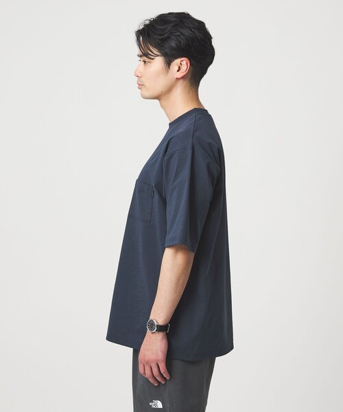 THE NORTH FACE(ザノースフェイス)の「<THE NORTH FACE>ショートスリーブ エアリー ポケット Tシャツ(Tシャツ/カットソー・メンズ・ブラック/ベージュ/オフホワイト/ネイビー・S/L/M/XL)」の13枚目の写真