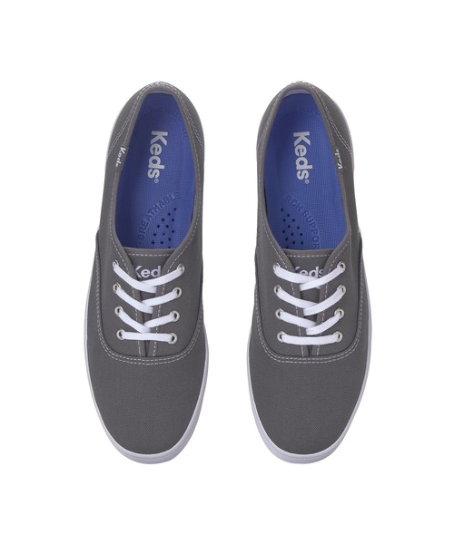 Keds(ケッズ)の「Keds ケッズ チャンピオン キャンバス グレー(スニーカー・レディース・グレー・22.5cm/23.0cm/23.5cm/24.0cm/24.5cm/25.0cm)」の5枚目の写真