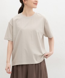 【ハニさら・接触冷感・UVカット・遮熱】きれいめTシャツ