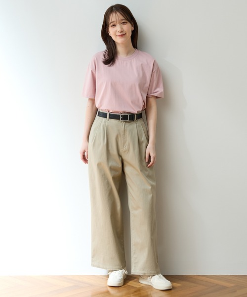 ハニさら・接触冷感・UVカット・遮熱】きれいめTシャツ(Tシャツ ハニさら・接触冷感・UVカット・遮熱】きれいめTシャツ(Tシャツ