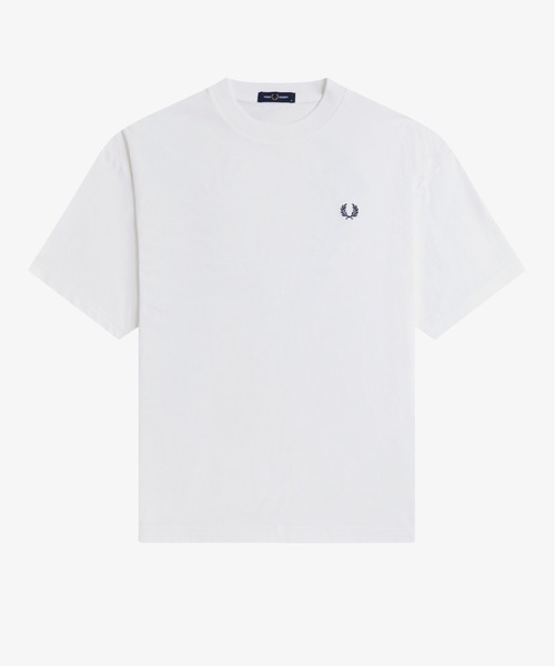 FRED PERRY(フレッドペリー)の「Back Print Laurel Wreath T-Shirt/バックプリントローレルリースTシャツ(Tシャツ/カットソー・メンズ・グレー/ホワイト・S/L/M)」の9枚目の写真