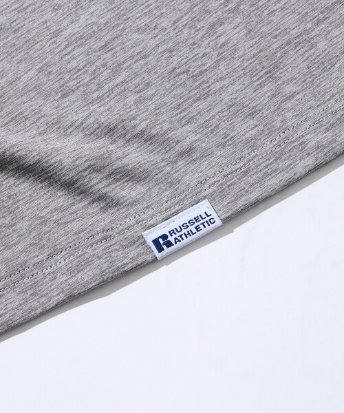 Russell Athletic（ラッセルアスレティック）の「限定展開 RUSSELL ATHLETIC×FREAK'S STORE ラッセル アスレチック 別注 Dry-Power ヘンリーネック Tシャツ 吸湿速乾 消臭（Tシャツ/カットソー・メンズ・ホワイト/チャコールグレー/アッシュグレー・LARGE/MEDIUM/SMALL）」の15枚目の写真