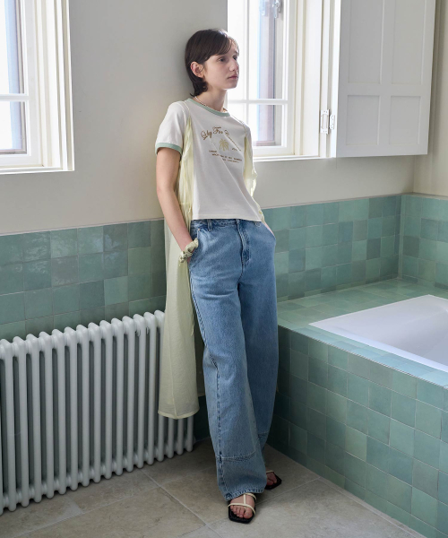 COVERNAT WOMAN(カバーナットウーマン)の「ウーマンシアーレイヤードワンピース Light Yellow(ワンピース・レディース・その他・WS/WM)」の4枚目の写真