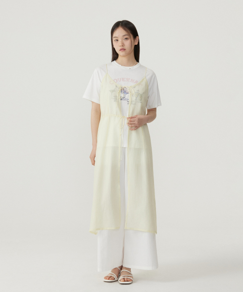COVERNAT WOMAN(カバーナットウーマン)の「ウーマンシアーレイヤードワンピース Light Yellow(ワンピース・レディース・その他・WS/WM)」の6枚目の写真