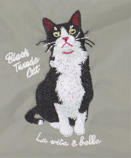 LBC(エルビーシー)の「アニマル刺繍ポーチ(ポーチ・レディース・グレー/グリーン・FREE)」の13枚目の写真