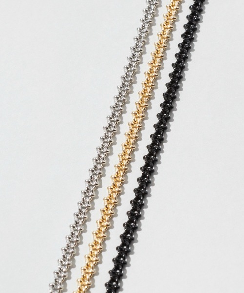 GOLDY(ゴールディ)の「テクスチャード メタル チェーン ネックレス(ネックレス・レディース・ブラック/シルバー/ゴールド・FREE)」の12枚目の写真