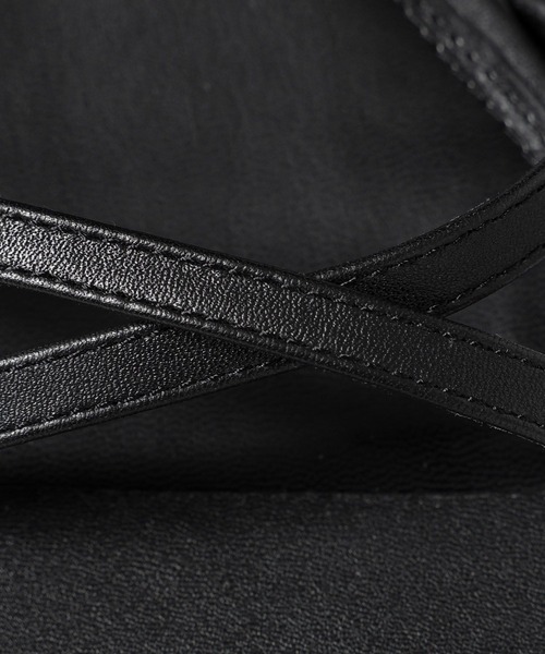 BARNYARDSTORM（バンヤードストーム）の「BARNYARDSTORM / クロスストラップミュール（サンダル・レディース・ブラック/ベージュ・38/36/37）」の14枚目の写真