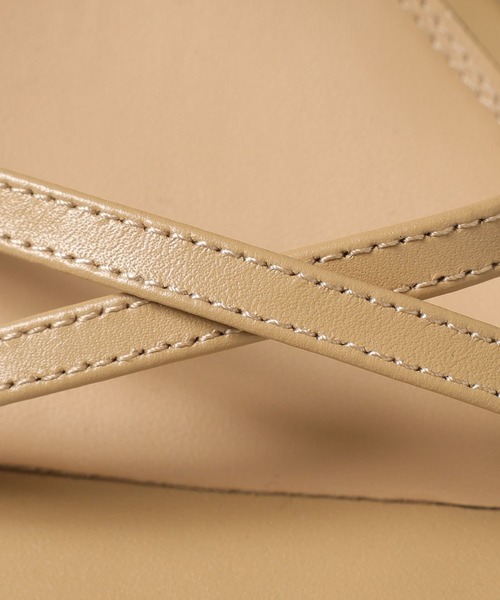 BARNYARDSTORM（バンヤードストーム）の「BARNYARDSTORM / クロスストラップミュール（サンダル・レディース・ブラック/ベージュ・38/36/37）」の12枚目の写真