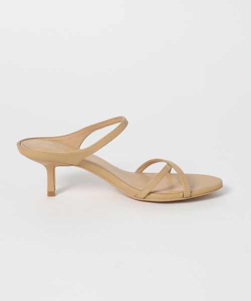 BARNYARDSTORM（バンヤードストーム）の「BARNYARDSTORM / クロスストラップミュール（サンダル・レディース・ブラック/ベージュ・38/36/37）」の9枚目の写真