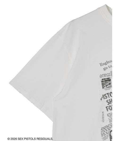 Ameri(アメリ)の「Sex Pistols DAMAGE OVERSIZE TEE(Tシャツ/カットソー・レディース・ホワイト/ブラック・FREE)」の12枚目の写真