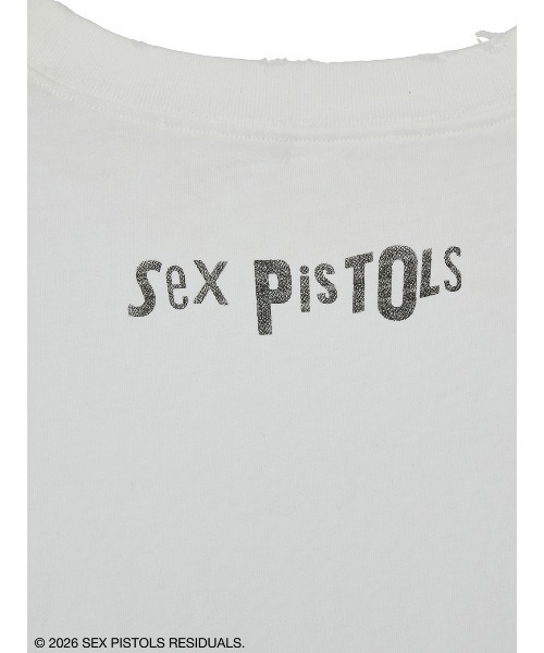 Ameri(アメリ)の「Sex Pistols DAMAGE OVERSIZE TEE(Tシャツ/カットソー・レディース・ホワイト/ブラック・FREE)」の6枚目の写真