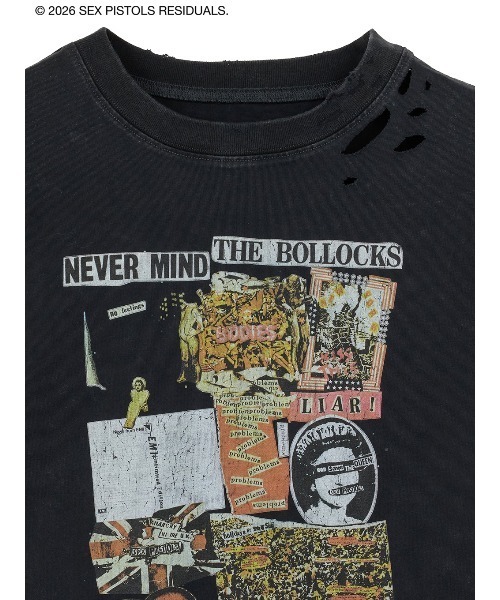 Ameri(アメリ)の「Sex Pistols DAMAGE OVERSIZE TEE(Tシャツ/カットソー・レディース・ホワイト/ブラック・FREE)」の21枚目の写真