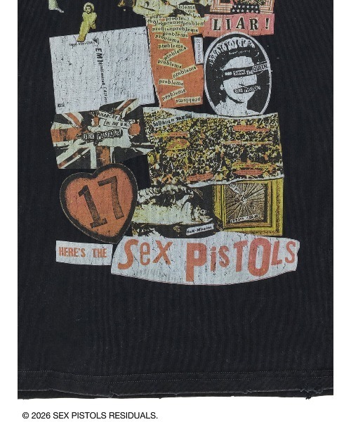 Ameri(アメリ)の「Sex Pistols DAMAGE OVERSIZE TEE(Tシャツ/カットソー・レディース・ホワイト/ブラック・FREE)」の19枚目の写真