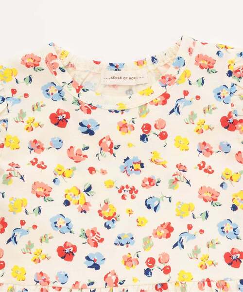 sense of wonder（センスオブワンダー）の「flower garden半袖ワンピース（ワンピース・キッズ・カラフル・80ｃｍ/90cm/100cm/110cm/120cm/130cm）」の3枚目の写真