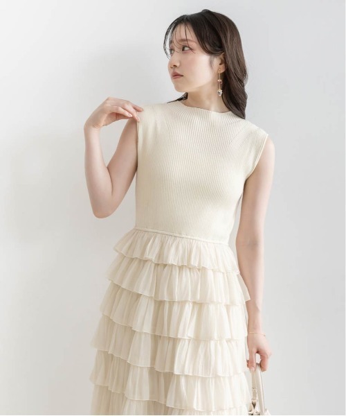 RANDA(ランダ)の「ティアードフリルドッキングワンピース(ワンピース・レディース・ブラック・FT/FREE)」の14枚目の写真