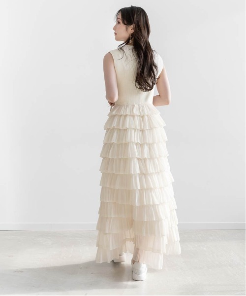 RANDA(ランダ)の「ティアードフリルドッキングワンピース(ワンピース・レディース・ブラック・FT/FREE)」の17枚目の写真